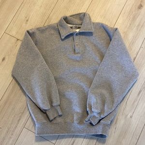 COPY - TNA cozy fleece boyfriend polo sweatshirt